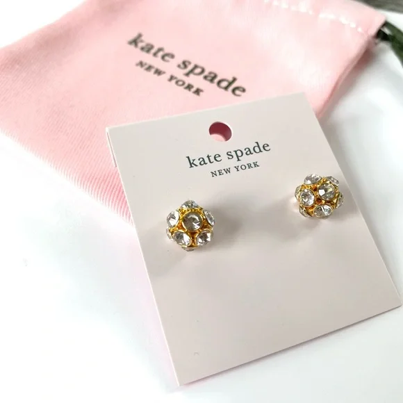 NWT Kate Spade time to shine gold stud Earrings - Picture 4 of 7